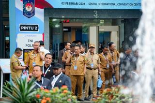 Hadiri Rakornas Pemerintah 2026, Bupati dan Wabup Rohil Perkuat Sinergi Pusatâ€“Daerah