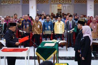  SF Hariyanto Lantik Dirut RSUD Arifin Achmad dan Sekwan Riau, Tegaskan Evaluasi Kinerja 6 Bulan