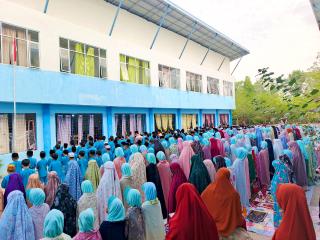 Munajat Bersama Memohon Hujan, SDS IT Ibu Harapan Bengkalis Gelar Sholat Istisqoâ€™