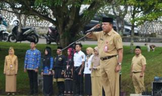 Pimpin Apel Pemkab, Kadis Kominfoss Kuansing Sampaikan Persiapan MTQ Riau 2026, Aturan ASN, dan SPBE