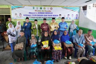 Dewan Masjid Indonesia Rokan Hilir Salurkan Bantuan Sembako Sambut Ramadhan 1447 H