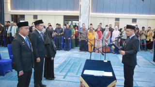 Pemko Pekanbaru Segarkan Struktur Birokrasi, Agung Nugroho Lantik 21 Pejabat Pemko