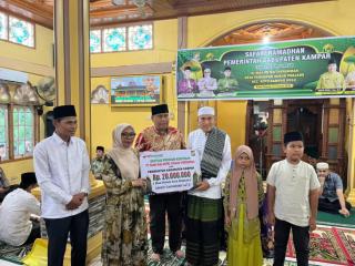 Wabup Misharti Pimpin Safari Ramadhan Perdana Tim II Pemkab Kampar di Kobuo Panjang