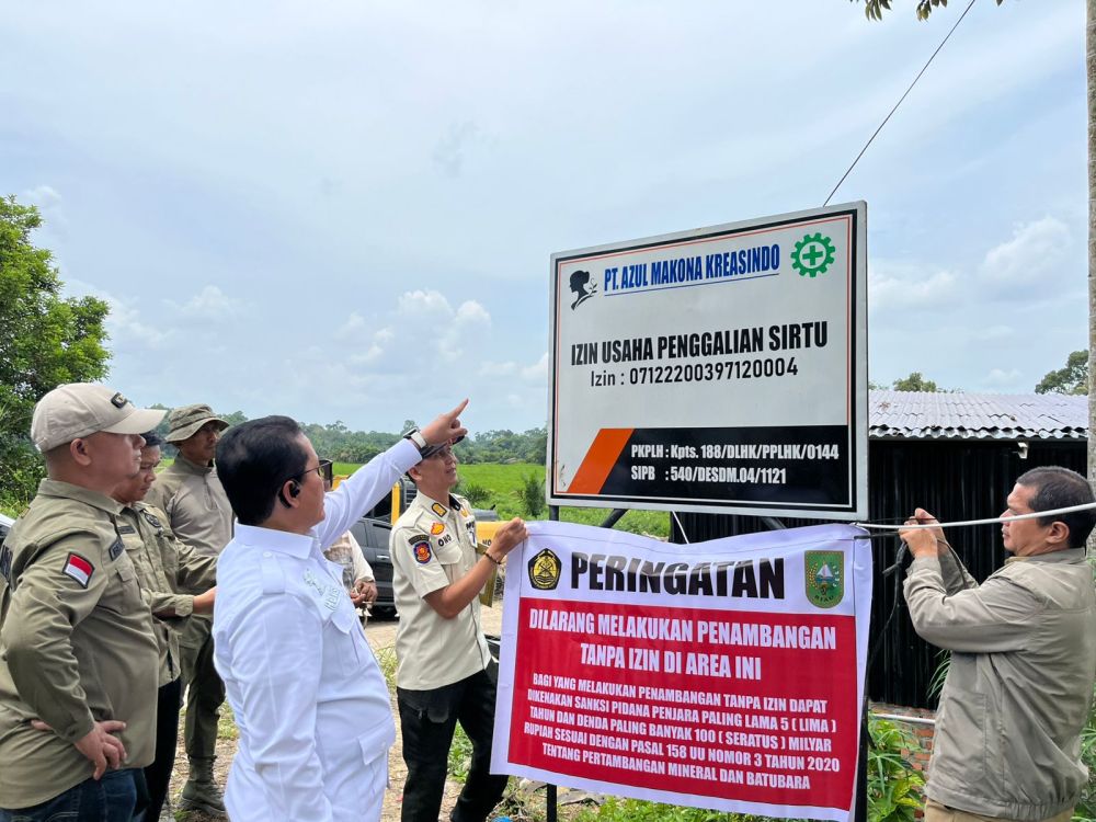 Pemprov Riau Segel Tambang Galian C Ilegal di Kampar, PT Azul Makona Kreasindo Disorot