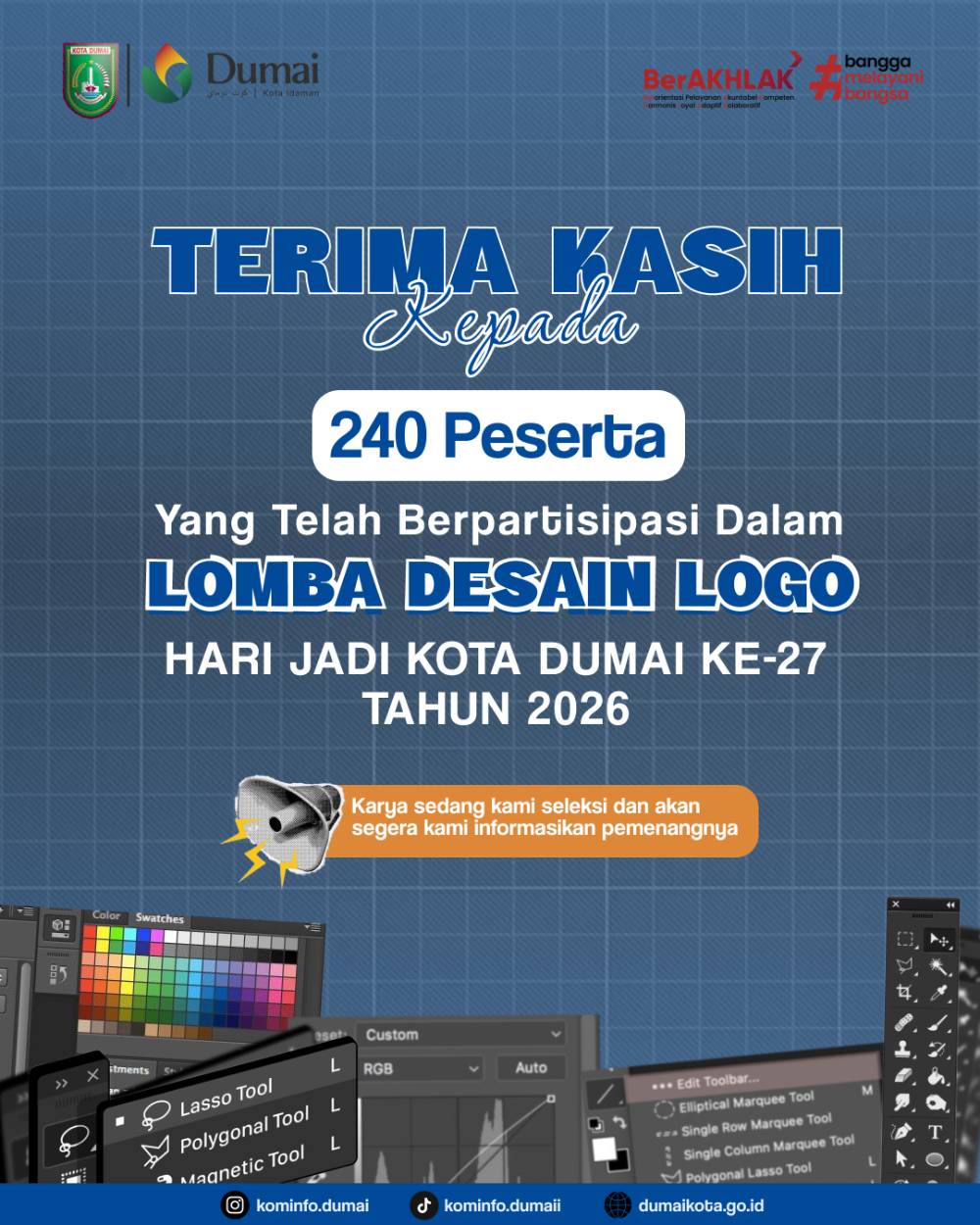 Lomba Logo Hari Jadi Dumai ke-27 Ditutup, 240 Desain Masuk Tahap Penilaian