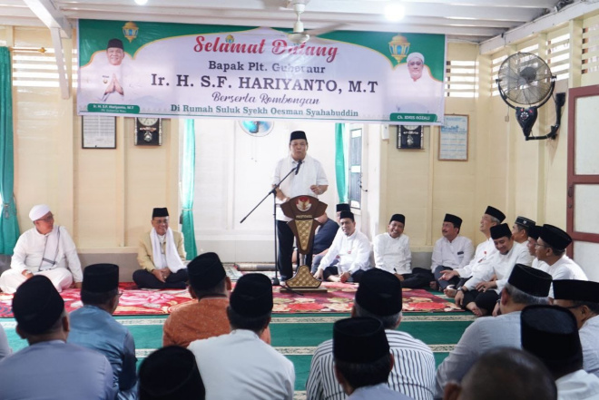 Safari Ramadan di Rohil, Plt Gubernur Riau disambut Antusias