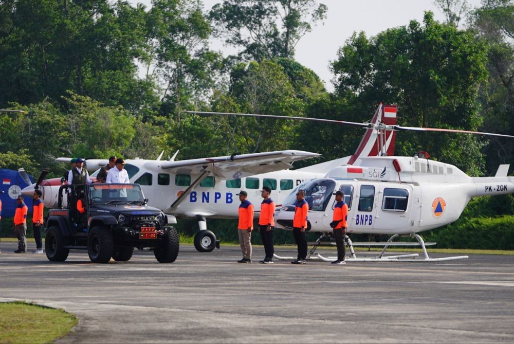 BNPB Kirim 2 Helikopter Patroli Dukung Penanggulangan Karhutla di Riau