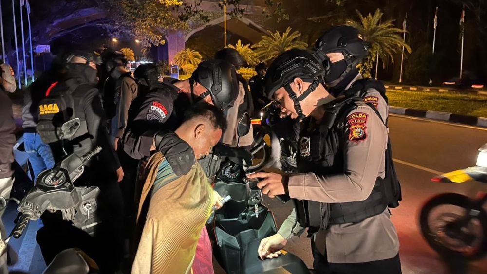 Polisi Bubarkan Kerumunan Pemuda di Pekanbaru, Antisipasi Balap Liar saat Ramadan
