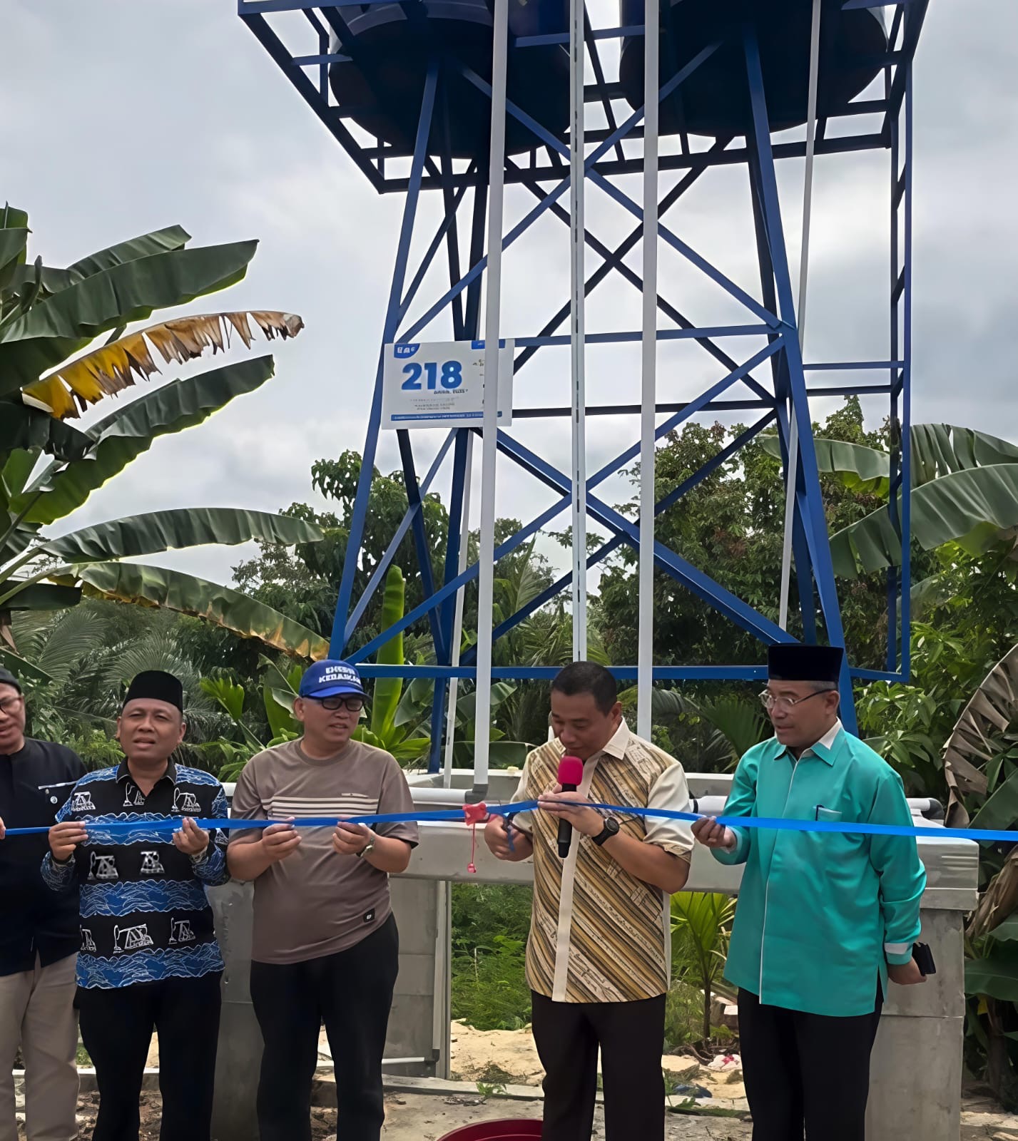 Wawako Pekanbaru Resmikan Sumur Air Bersih untuk Warga Rumbai Bukit