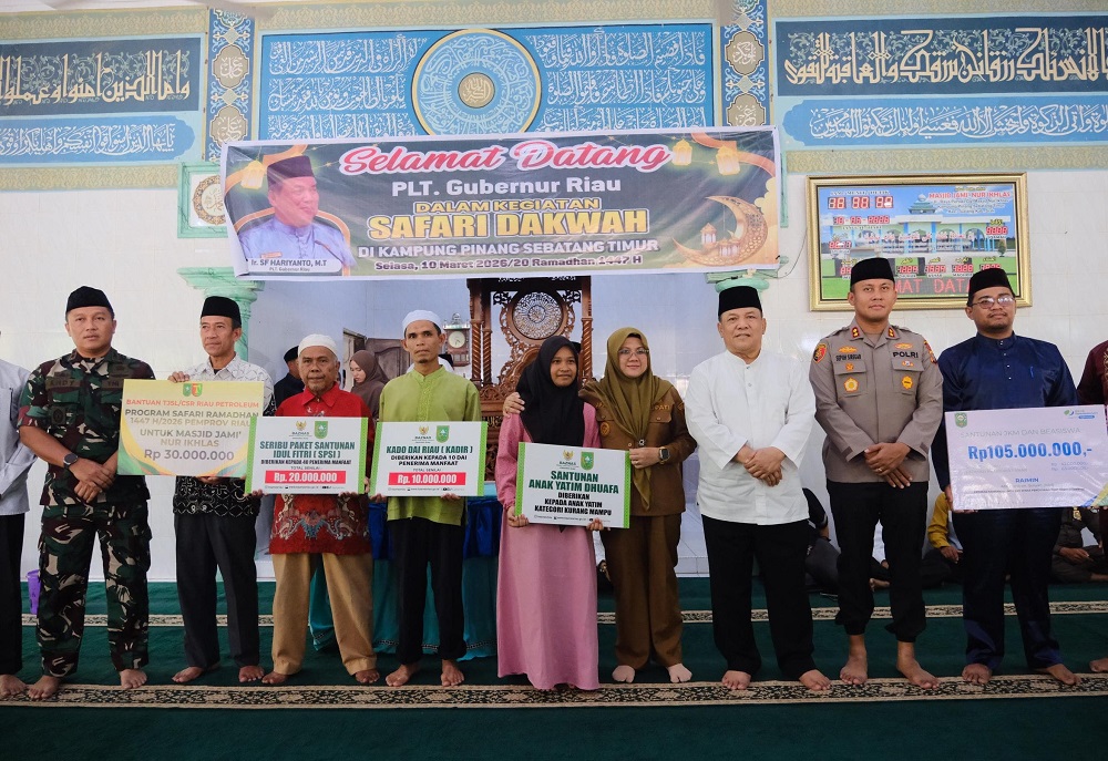 Safari Ramadan di Tualang, Bupati Siak Apresiasi Dukungan Pemprov Riau untuk Masyarakat