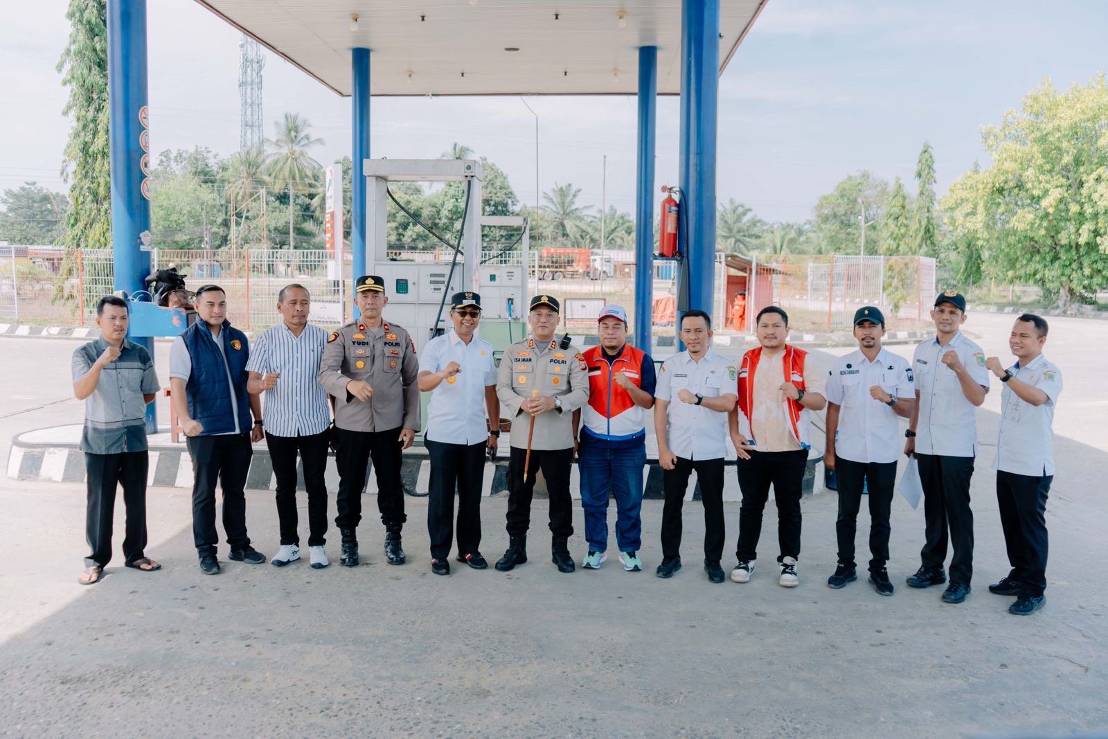 Jelang Lebaran, Wabup dan Kapolres Rohil Sidak SPBU dan SPBE di Tanah Putih