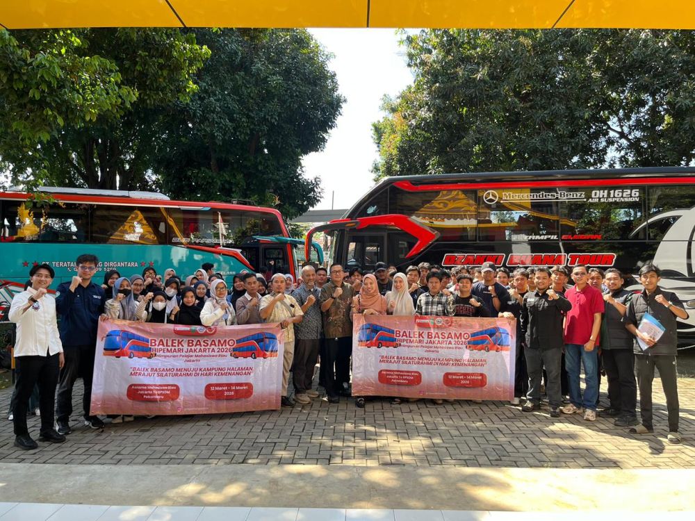 Pemprov Riau Berangkatkan 4 Bus Mudik Gratis Balek Basamo dari Jakarta dan Yogyakarta