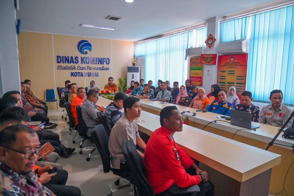Pemko Dumai Sosialisasikan Penggunaan Nomor Darurat 112 Bersama BPBD