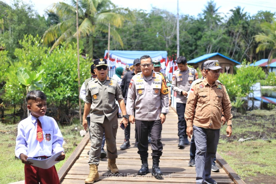 Jembatan Merah Putih Presisi Hadir di Semulut, Jalan Menuju Sekolah Tak Lagi Sulit