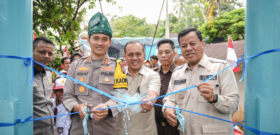 Polri dan Pemerintah Hadirkan Jembatan Presisi, Akses Masyarakat Pucuk Rantau Makin Lancar