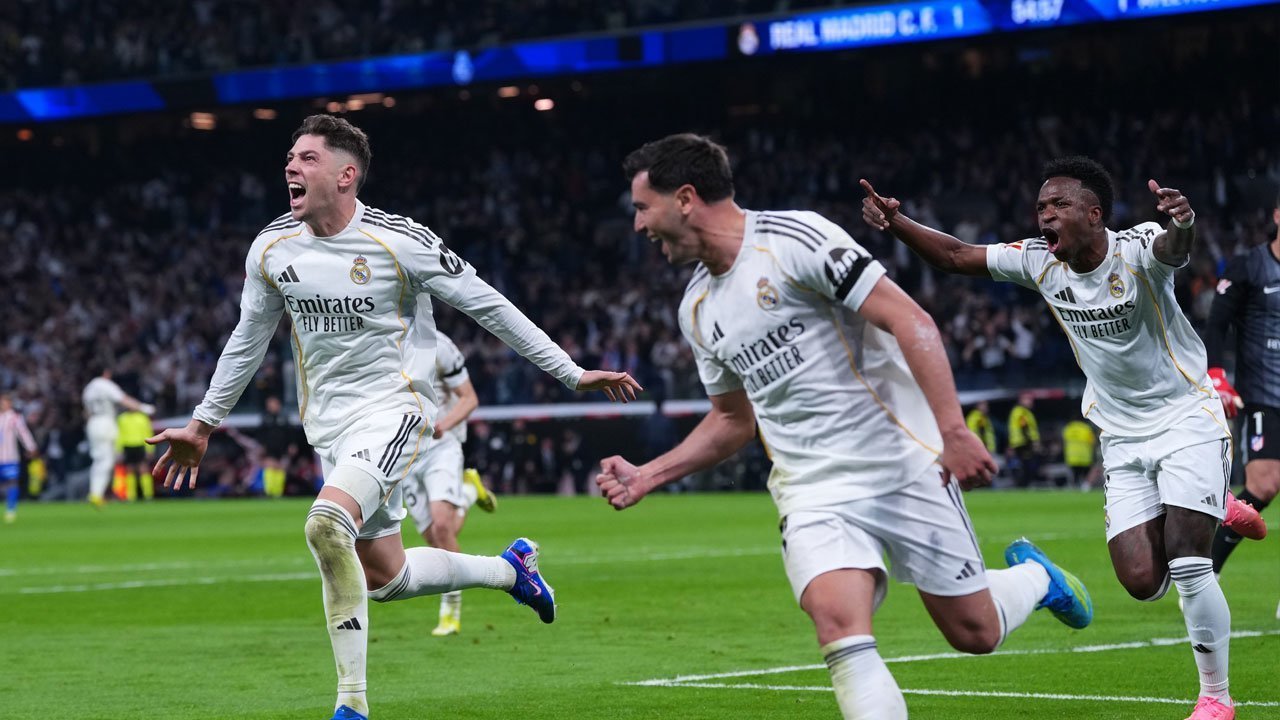 Comeback Dramatis! 10 Pemain Real Madrid Tumbangkan Atletico 3-2 di Derbi Madrid