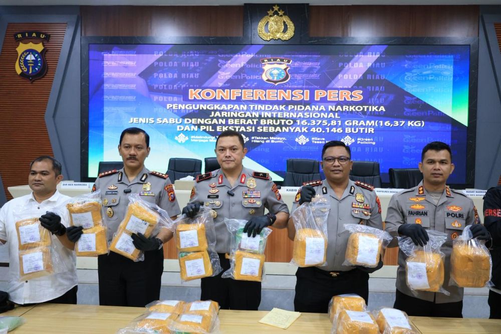 Napi di Nusakambangan Kendalikan Peredaran 15 Kg Sabu dan 40 Ribu Ekstasi di Riau