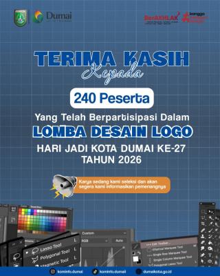 Lomba Logo Hari Jadi Dumai ke-27 Ditutup, 240 Desain Masuk Tahap Penilaian