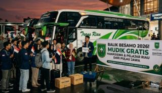 Balek Besamo 2026! Bus Gratis Pemprov Riau Siap Bawa Mahasiswa Pulang Kampung