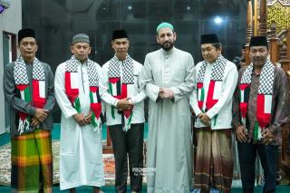 Sekda Sudandri Sambut Ulama Palestina dalam Safari Dakwah Ramadan di Masjid Agung Darul Ulum