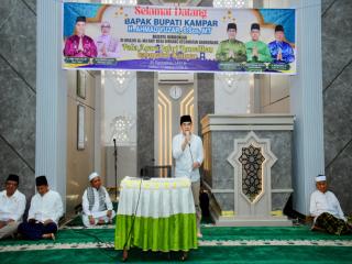 Safari Ramadan di Desa Binuang, Pj Sekda Kampar Sampaikan Program Prioritas Bupati