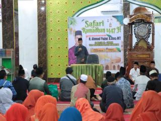 Bupati Kampar Ahmad Yuzar Tutup Safari Ramadan 1447 H di Masjid Al Furqan