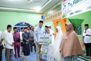 Safari Ramadan di Sungai Tohor, Wabup Muzamil Soroti Masalah Listrik di Tebingtinggi Timur