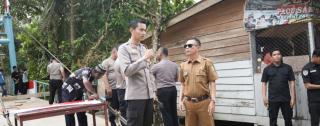 Kapolres Kuansing Matangkan Persiapan Groundbreaking Jembatan Merah Putih di Pucuk Rantau