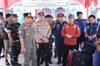 Bupati Meranti dan Forkopimda Tinjau Arus Mudik, Pastikan Stok Kebutuhan Aman