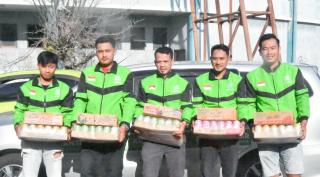 Apresiasi Mitra, Kuantar Salurkan THR bagi Driver di Bengkalis