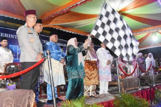 Bupati Kasmarni Lepas Pawai Takbir Idul Fitri 1447 H di Bengkalis