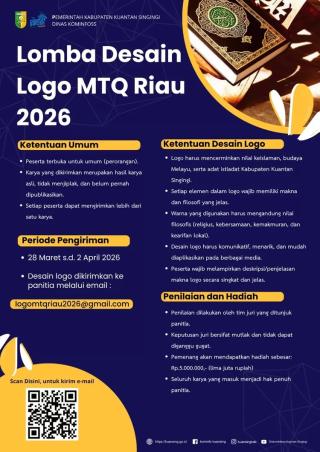 Ayo Ikut! Pemkab Kuansing Gelar Sayembara Logo MTQ Riau 2026