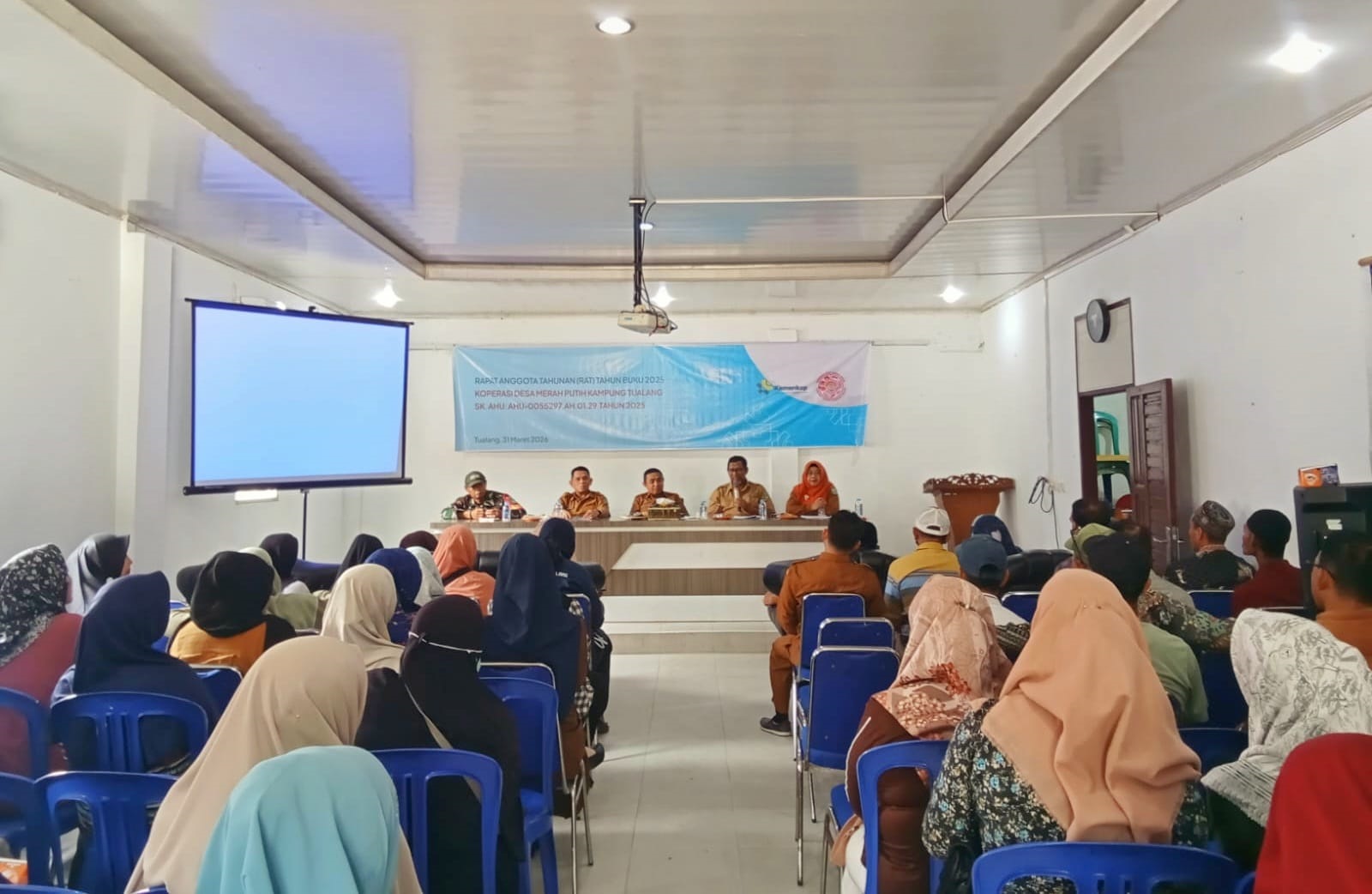 RAT 2025 Koperasi Merah Putih Kampung Tualang, Perkuat Ekonomi Kerakyatan