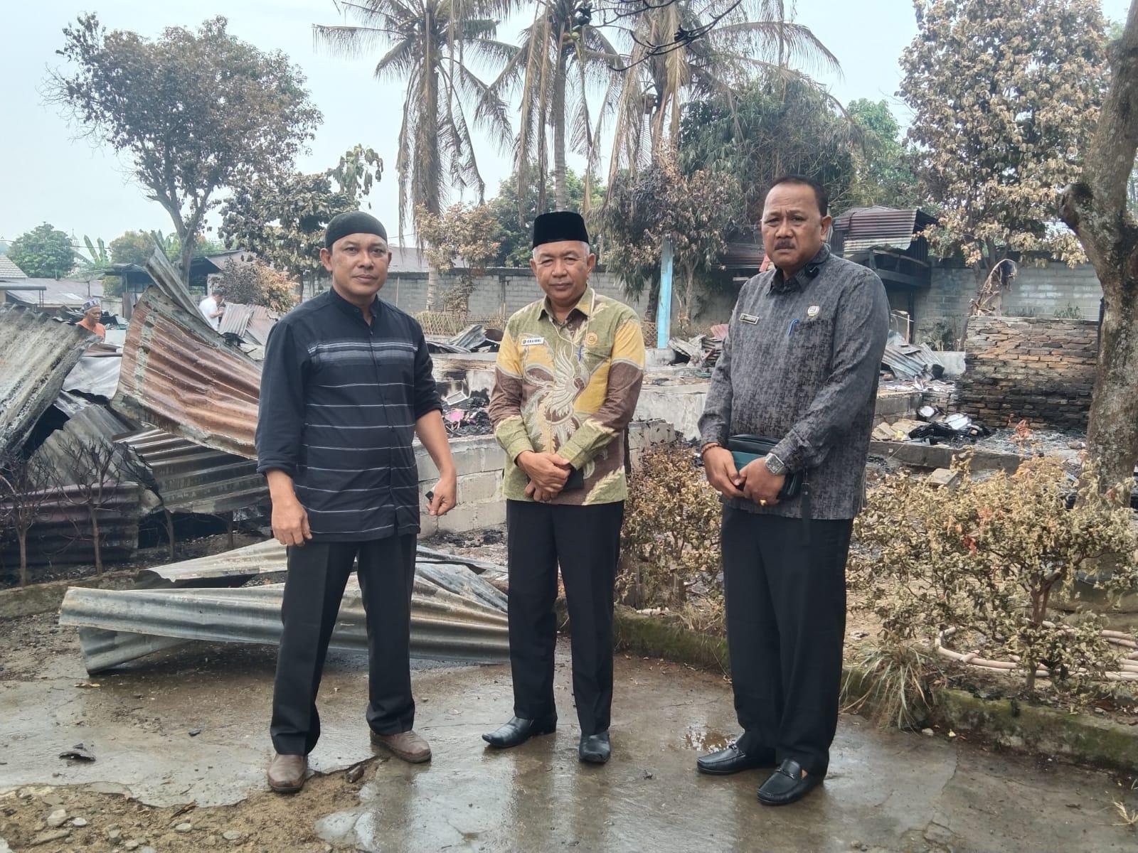 Kepala Kemenag Rohil Beri Dukungan Moral Pasca Kebakaran di MA An-Nuur Tarbiyah Islamiyah
