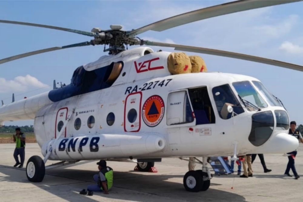 Atasi Karhutla, Helikopter Water Bombing Tambahan dari BNPB Segera Tiba di Riau
