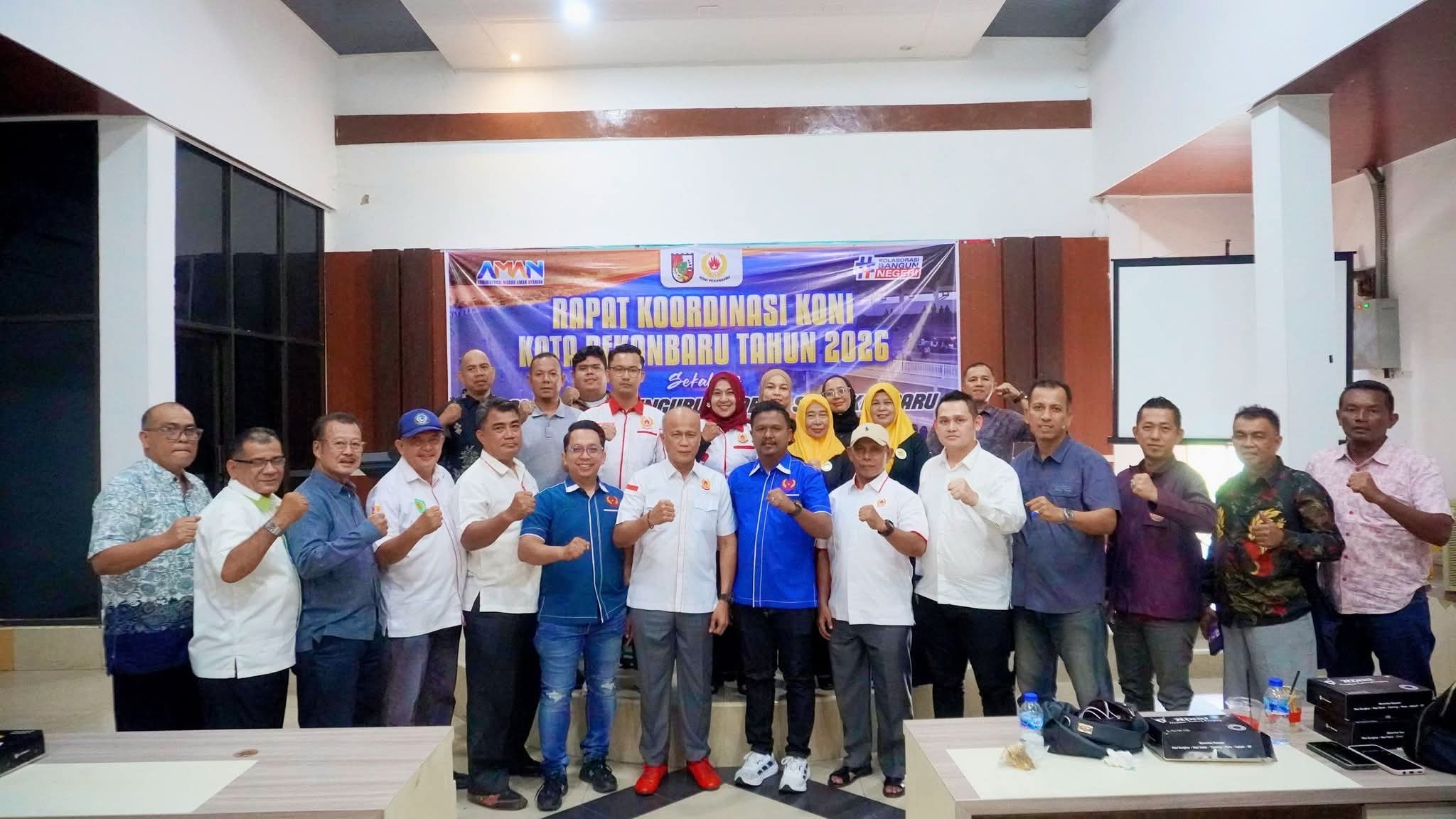 KONI Pekanbaru Bentuk TPP, Penjaringan Ketua Periode 2026–2030 Segera Dimulai