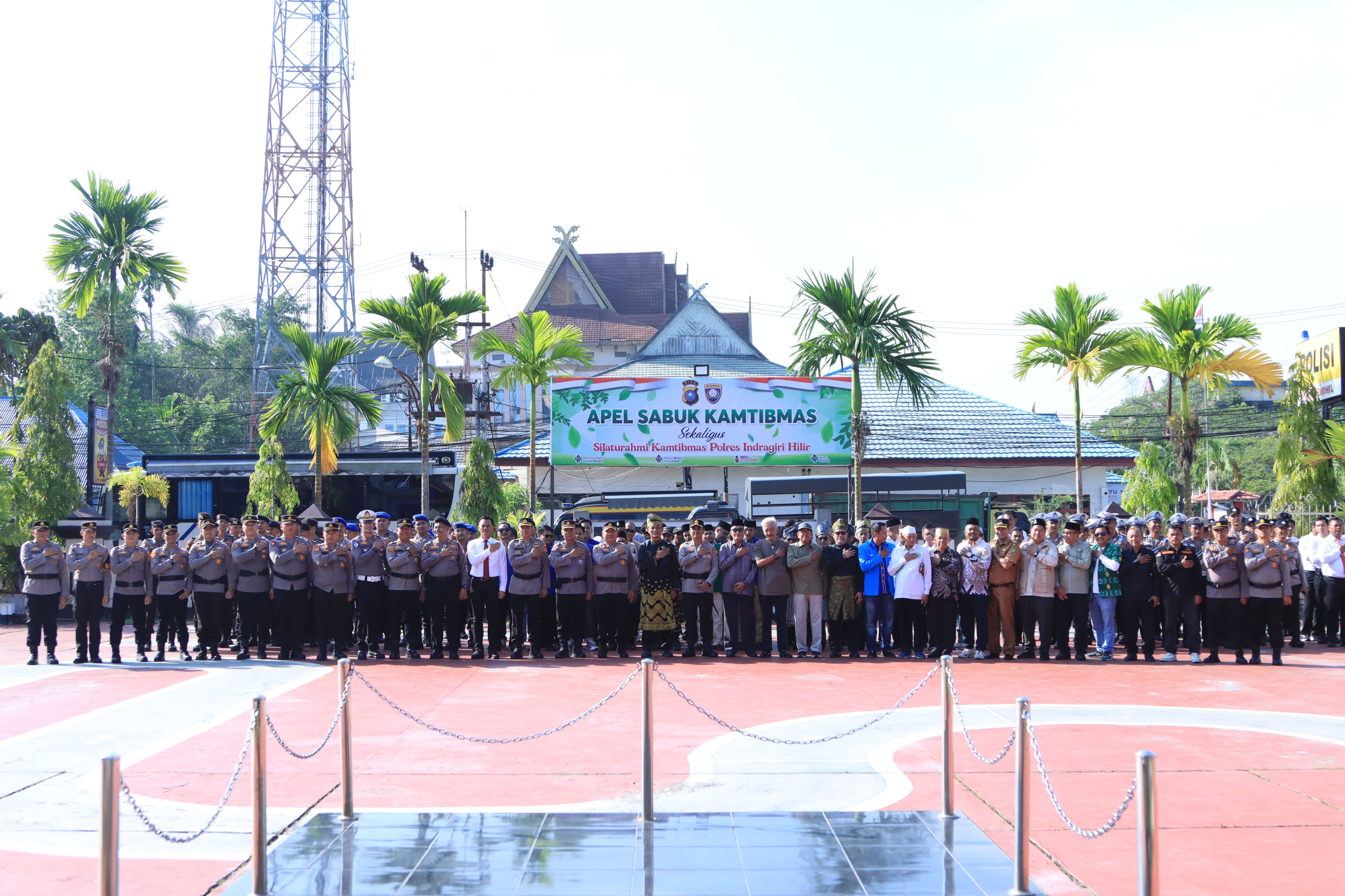 Apel Akbar Sabuk Kamtibmas 2026, Pemkab Inhil Perkuat Sinergi Keamanan