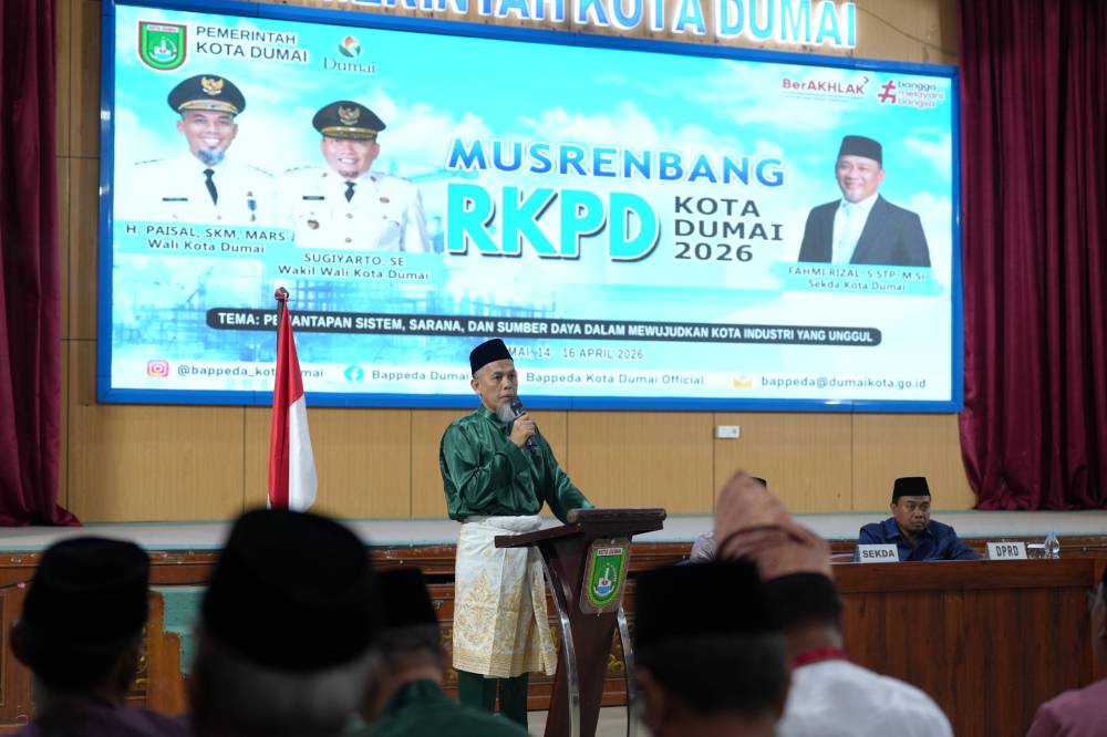 Wali Kota Paisal Tekankan Sinergi Lintas Sektor pada Musrenbang RKPD Dumai 2027