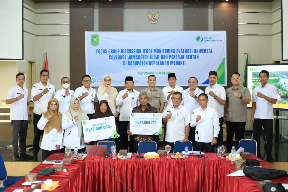 Baru 29 Ribu Pekerja Terdaftar BPJS TK di Meranti, Pemda Dorong Percepatan UCJ