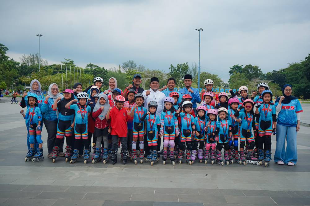 Wawako Dumai Hadiri Halal Bihalal Riau Roller Skate, Dorong Pembinaan Atlet Muda