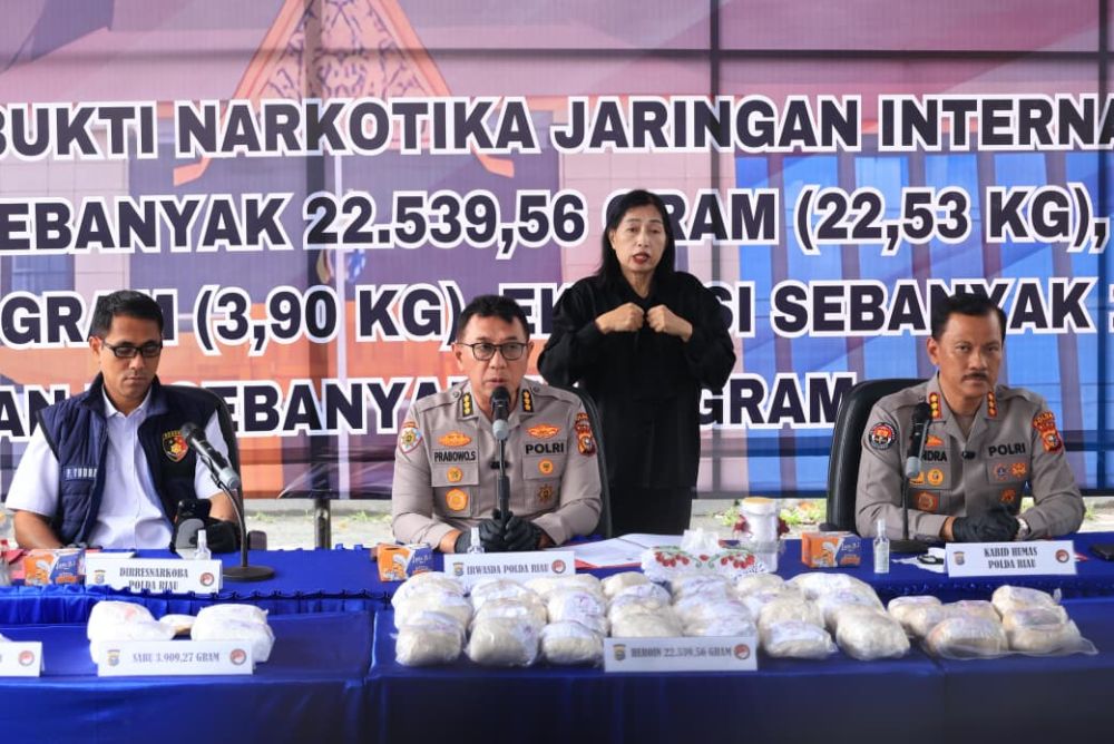 Polda Riau Musnahkan Narkoba Senilai Rp71,5 Miliar, Selamatkan Lebih dari 132 Ribu Jiwa