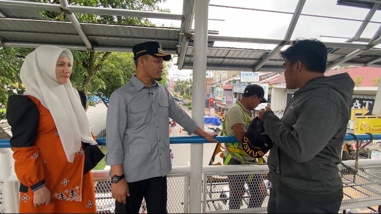 Revitalisasi JPO Sudirman Hampir Rampung, Wako Pekanbaru Siapkan Ikon Baru Kota