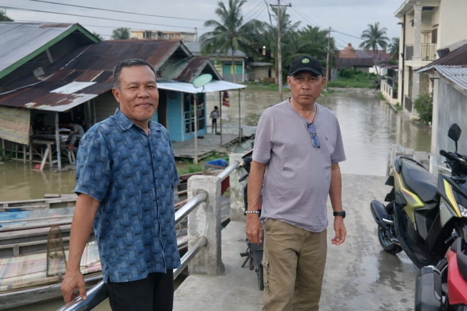Gerak Cepat PUPR Rohil, Tinjau Banjir Lumpur di Bagan Punak Pesisir