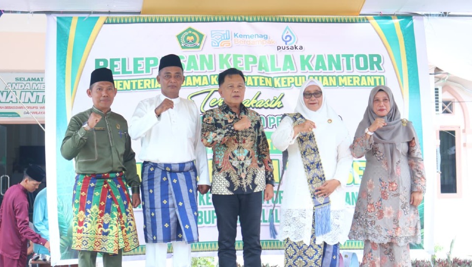 Bupati Hadiri Lepas Sambut Kakan Kemenag Meranti
