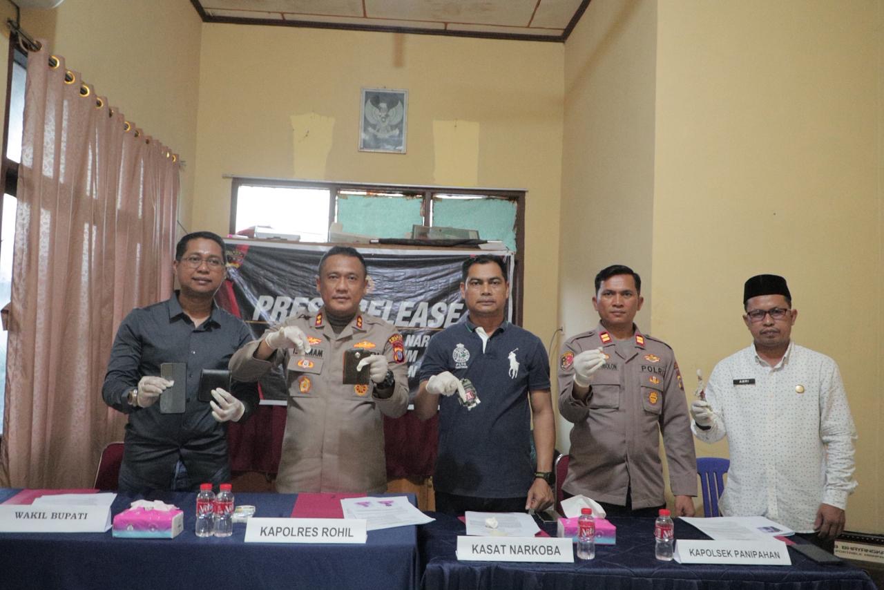 Kapolres Rokan Hilir Tegaskan Zero Tolerance Narkoba di Panipahan, Pemkab Beri Dukungan Penuh