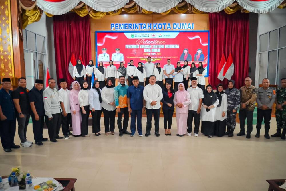 Kimlan Antoni Pimpin YJI Dumai 2026–2031, Pemko Dorong Perkuat Edukasi Kesehatan Jantung