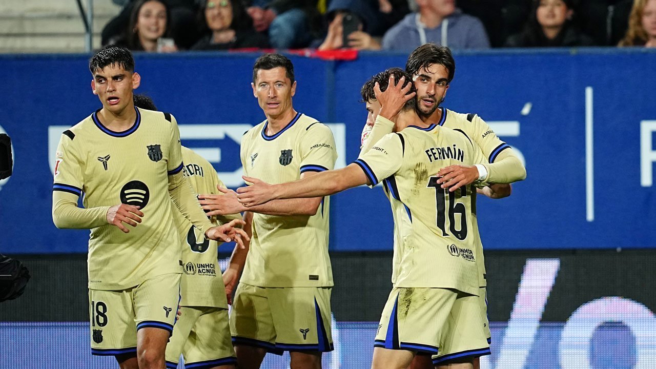 Barcelona Kian Dekat Juara! Tundukkan Osasuna 2-1, Unggul 13 Poin dari Madrid