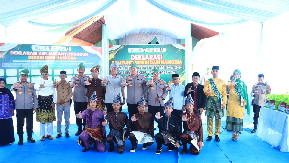 Kampung Anti Narkoba Diresmikan di Meranti, Polisi dan Pemda Tegaskan Perang Tanpa Toleransi