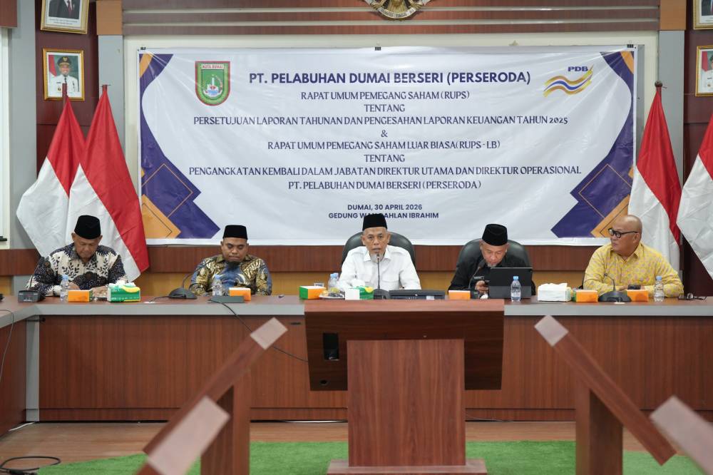 RUPS PT PDB Berjalan Lancar, Wali Kota Dumai Apresiasi Kinerja dan Dorong Peningkatan Dividen