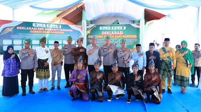 Polda Riau Tetapkan Desa Banglas Barat sebagai Kampung Tangguh Anti Narkoba
